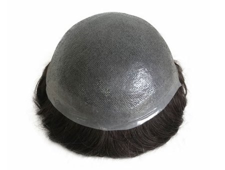 Injected Men Toupee Thin Hair Replacement Hair System for Men