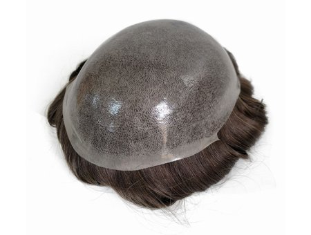 Duroble Pu Base Human Hair Toupee Hair System Men 8x10 Skin Toupee Men