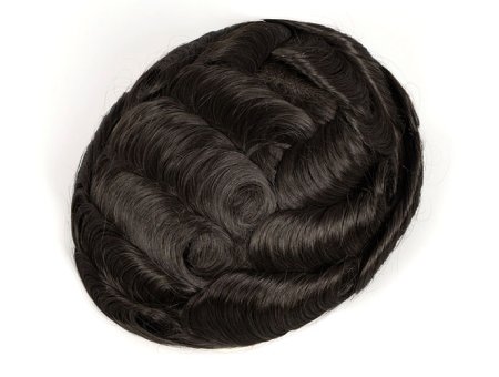 Wholesale Q6 Breathable Base Men Toupee French Lace Hair Replacement System 100% Human Hair