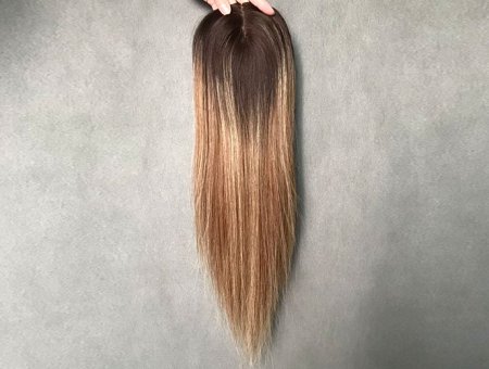 Fishnet Swiss Lace topper Fish Net Integration human Hair Piece Topper