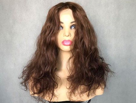 Soft Silicone Base Medical Wig Human Hair Full Wigs