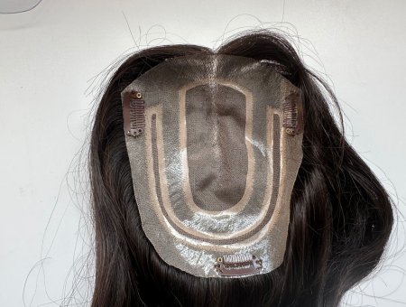 Custom Orders for Women Hairpiece Fine Mono Glass Silk PU Perimeter