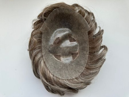 Custom Orders for Men Skin Base with Four Swiss Lace Center