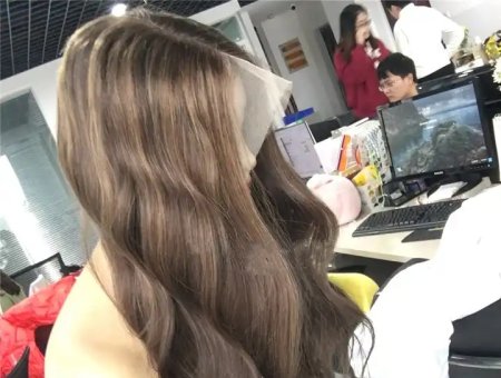 Custom Balayage Color Remy Hair Lace Front Wig 