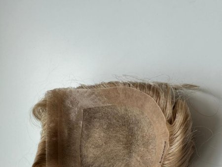 Custom Order Women Hairpiece French Lace Center Folded French Lace Front