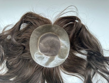 Custom Order Remy Women Hairpiece M-Mesh Iinch PU Perimeter