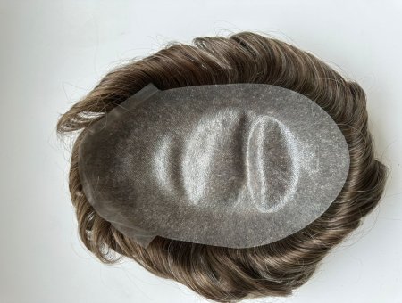 Custom Order Men Hairpiece Thin Skin Knotted